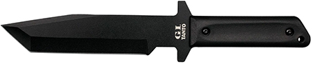 Cold Steel CS80PGTK G.I.  7" Fixed Tanto Plain Black Rust Resistant Finish 1055 Carbon Steel Blade/Black Polypropylene Scales Handle Includes Sheath
