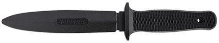 Cold Steel CS92R10D Peace Keeper I Rubber Trainer 7" Fixed Plain Blade Black Santoprene