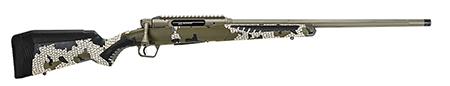 Savage Arms 57647 Impulse Big Game 6.5 Creedmoor 4+1 Hazel Green Cerakote 22" Threaded Barrel, KUIU Verde 2.0 Fixed AccuStock with AccuFit, Includes Detachable Box Mag
