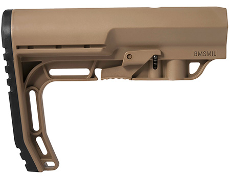 Mission First Tactical BMSMILSDE Battlelink Minimalist Mil-Spec Scorched Dark Earth, Synthetic, 7.08" OAL