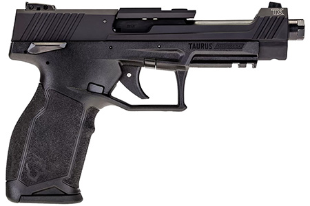 Taurus 1TX22C15110 TX22 Competition 22 LR 10+1 5.25" Threaded Bull Barrel, Overall Black Finish, Hard Coat Anodized Aluminum Optic Cut/Serrated Slide, Polymer Frame w/Picatinny Rail, Polymer Grips