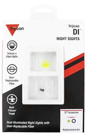 Trijicon AC50011 DI Night Sight Standard Replacement Kit Green Fiber  &  Black Retainer