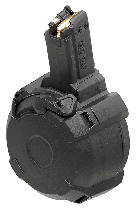 Magpul MAG1181-BLK PMAG  Black Drum 50rd 9mm Luger for H & K MP5/94