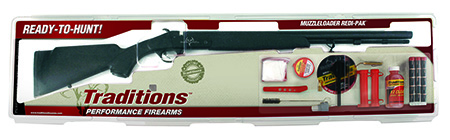 Traditions RC572000840 Buckstalker XT 50 Cal 209 Primer 24" Blued Barrel/Rec Black Synthetic Stock Redi-Pack