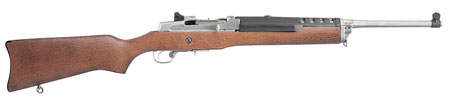 Ruger 5804 Mini Thirty  7.62x39mm 5+1 18.50" Matte Stainless Steel Barrel, Drilled  &  Tapped Steel Receiver, Hardwood Fixed Stock, Right Hand