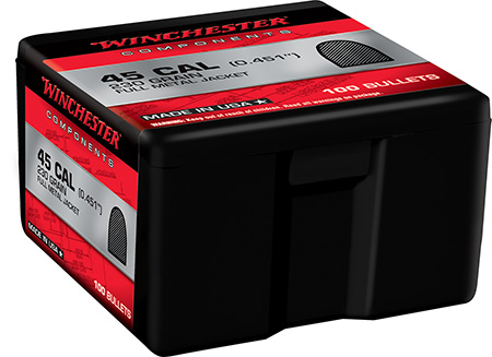 Winchester Ammo WB45MC230X Centerfire Handgun Reloading 45Cal 230gr Full Metal Jacket 100 Per Box/10 Case