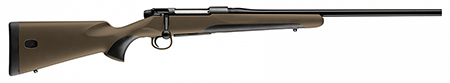 Mauser M18S65PT M18 Savanna Full Size 6.5 PRC 4+1 24.40" Black Threaded Barrel, Black Steel Receiver, Brown Fixed Synthetic Stock