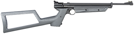 Crosman 2289CKFT Pump Airgun Drifter Kit Pump 22 1rd Shot Black Black Receiver Gray Fixed Carbon Fiber Wrapped Stock