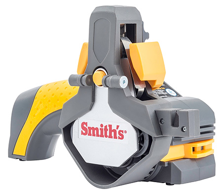 Smiths Products 50969 Knife  &  Tool Sharpener Cordless Hand Held Fine/Medium/Coarse Ceramic Sharpener Gray/Yellow