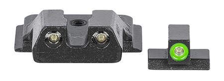 Meprolight USA 417703111 Hyper-Bright  Green Tritium Green Outline Front Sight-Green Tritium Black Outline Rear Smith  &  Wesson M & P Shield