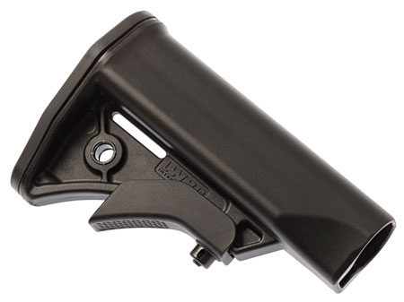 LWRC 2000124A01 Compact  Black Synthetic Adjustable for AR-15, M16 with Mil-Spec Tube (Tube Not Included)