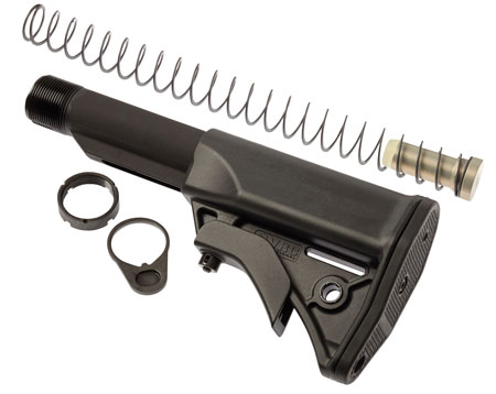 LWRC 2000092A01 Stock Kit Ultra Compact Black Synthetic for AR-15/M16