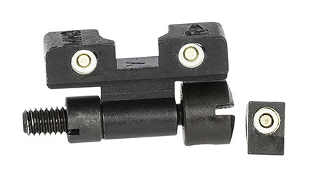 Meprolight USA 227703101 Tru-Dot Adjustable Sights  Green Tritium White Outline Front Sight-Green Tritium White Outline Rear Sight Smith  &  Wesson K/L/N Frames