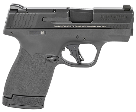 Smith  &  Wesson 13246 M & P Shield Plus Micro-Compact Frame 9mm Luger 13+1, 3.10" Black Armornite Stainless Steel Barrel  &  Serrated Slide, Matte Black Polymer Frame,  Thumb Safety
