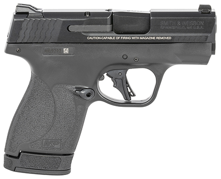 Smith  &  Wesson 13248 M & P Shield Plus Micro-Compact Frame 9mm Luger 10+1/13+1, 3.10" Black Armornite Stainless Steel Barrel  &  Serrated Slide, Matte Black Polymer Frame,  No Safety