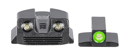 Meprolight USA 412293111 Hyper-Bright  Green Tritium Green, Black Frame Kimber 1911 Micro