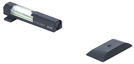 Meprolight USA 632203108 FT Bullseye Front Sight Green/Tritium/Fiber Optic, Black Frame Fits Smith  &  Wesson M & P, Dovetail Mount