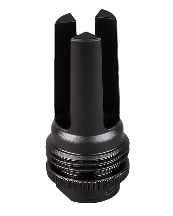 SilencerCo AC1561 ASR Flash Hider Black Steel with 13.5x1 LH tpi Threads for 9mm