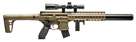 Sig Sauer Airguns AIRMCX MCX Air  CO2 177 Pellet 30rd Flat Dark Earth Flat Dark Earth Synthetic Stoc with 1-4x24mm Scope
