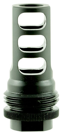 SilencerCo AC1557 ASR Muzzle Brake Black Steel with 5/8"-32 tpi Threads for 458 Cal