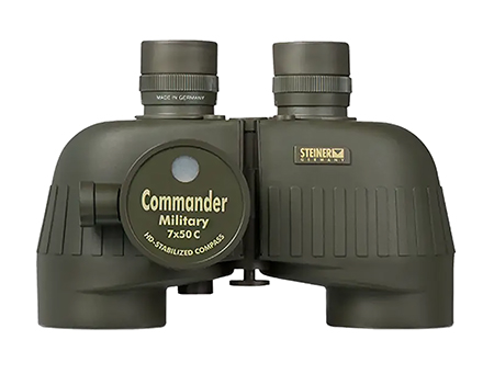 Steiner 2690 M750rc Reticle  &  Compass 7x50mm Range Finding Reticle Floating Prism, Sports-Auto Focus, OD Green Makrolon w/Rubber Armor Features Compass