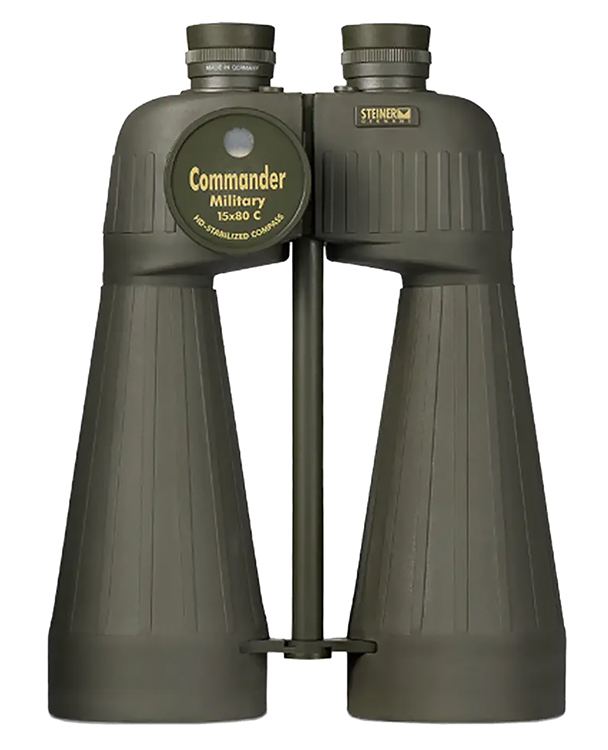 Steiner 2693 M1580 Reticle  &  Compass 15x80mm Range Finding Reticle Floating Prism Sports-Auto Focus, OD Green Makrolon w/Rubber Armor Features Compass