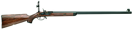 Taylors  &  Company 210065 Gibbs Pedersoli 45 Cal Percussion 32.31" Blued Single Shot Steel Barrel, Color Case Hardened Steel Receiver, Fixed Checkered Walnut Stock