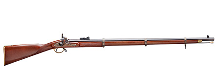 Taylors  &  Company 210033 Pedersoli Enfield Whitworth 451 Cal Musket 36" Blued Single Shot Barrel, Color case Hardened Receiver, Fixed Checkered Walnut Stock