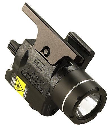 Streamlight 69241 TLR-4 Gun Light  Black 170 Lumens White C4 LED/Red Laser HK USP Compact