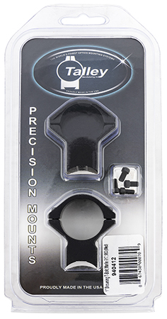 Talley 940412 Scope Mount/Ring Combo  Black Anodized Aluminum 1" Tube Browning T-Bolt Medium Rings 0 MOA