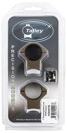 Talley HC930735 Scope Mount/Ring Combo  Burnt Bronze Aluminum 1" Tube X-Bolt Low Rings Short/Long Action 0 MOA