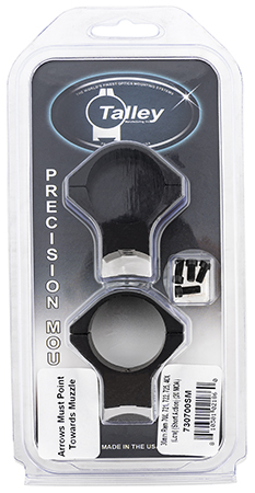 Talley 730700SM Scope Mount/Ring Combo  Black Anodized Aluminum 30mm Tube Remington 700/721/722/725/40X Low Rings Short Action 20 MOA