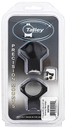 Talley 950793 Scope Mount/Ring Combo  Black Anodized Aluminum 1" Tube Savage 93R/B.Mag/Mark II High Rings 0 MOA