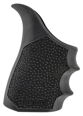 Hogue 18210 HandAll Beavertail Grip Sleeve made of Polymer with Black Finish, Cobblestone Texture  &  Finger Grooves for Glock 43X, 48
