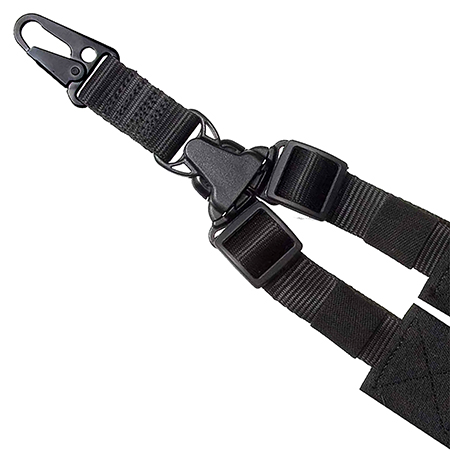 Outdoor Connection SPTK128408 A-Tac Sling Black Nylon Single-Point Rifle Tactical Shotgun