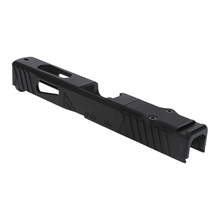 Rival Arms RA-RA10P102A Precision Slide  with Front  &  Rear Serrations QPQ Black 416R Stainless Steel for Sig P365XL