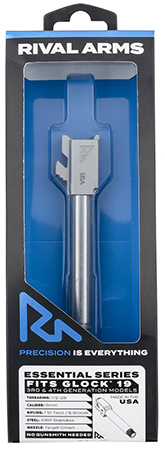Rival Arms RA-RA22G202D Essential V2 Drop-In Barrel 9mm Luger 4.49" Stainless Steel Finish  &  Material with Threading for Glock 19 Gen3-4