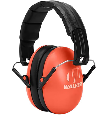 Walker's GWPFKDMCOR Youth Passive Muff 23 dB Over the Head Coral/Black Polymer