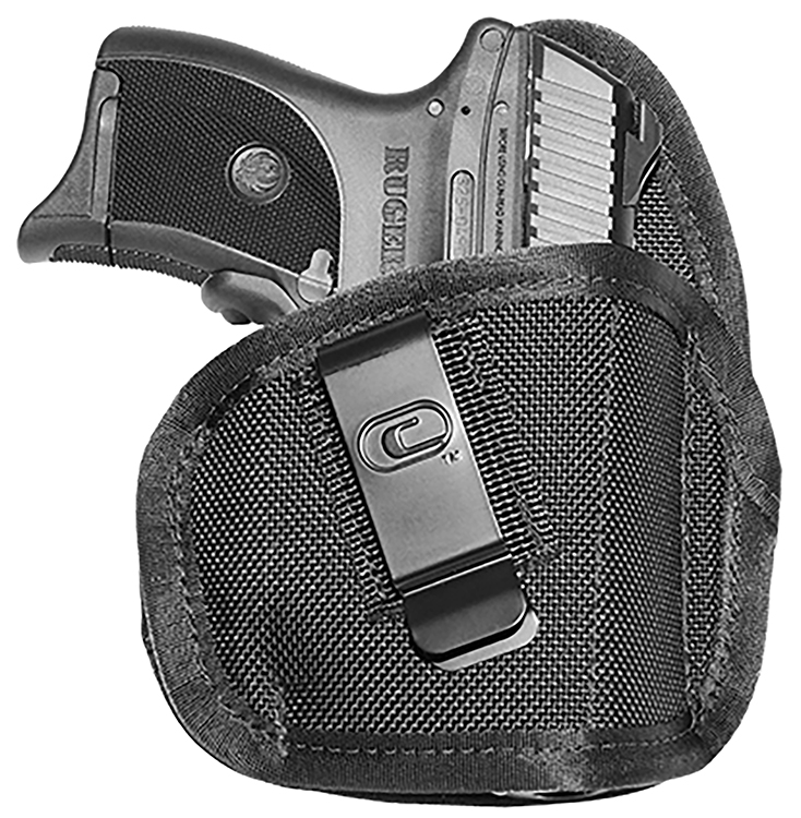 Crossfire Shooting Gear CRFTPSTLSRSA1S2R The Tempest Laser IWB Size 02 Black Ballistic Nylon Belt Clip Fits Subcompact 2-2.50" Barrel Right Hand