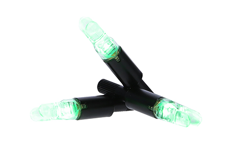 NAP NAPILLNXGR3PK Thunderglo Illuminated Nock Crossbow Green Half Moon/ 3 Pack