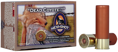 HEVI-Shot HS43030 Dead Coyote  12Gauge 3" 1 1/2oz TungstenT Shot 10 Per Box/10 Case