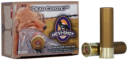 HEVI-Shot HS43035 Dead Coyote  12Gauge 3.50" 1 5/8oz TungstenT Shot 10 Per Box/10 Case