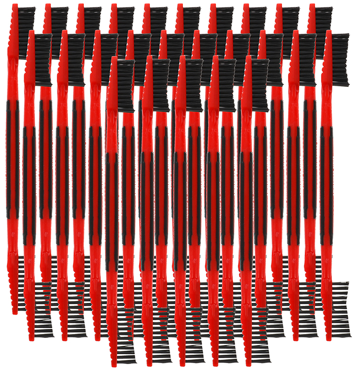 Birchwood Casey NYLBRSH2 Cleaning Brush  Plastic Nylon Bristles Double Ended Tip 25 Pack