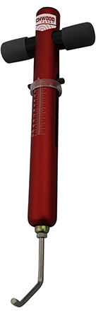 Birchwood Casey TRGSCL Trigger  Scale  Red Aluminum Body with Stainless Steel Trigger Pull  &  Rubber Black Handle for Firearms