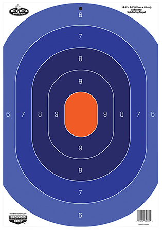 Birchwood Casey 35763 Dirty Bird  Silhouette Tagboard Target 16.50" x 24" 3 Per Pkg