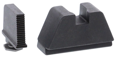 AmeriGlo GL470 Optic Compatible Sight Set for Glock  2XL Tall Serrated Front Sight- Black Rear Sight