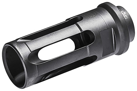SureFire SFCT5561228 Closed-Tine Flash Hider Black DLC Stainless Steel with 1/2"-28 tpi Threads  &  2.30" OAL for 5.56x45mm NATO AR-15