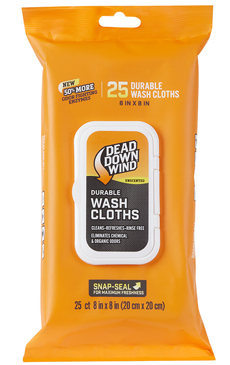 Dead Down Wind 1355 Field Wash Cloth 8" X 8" Unscented 25 Count