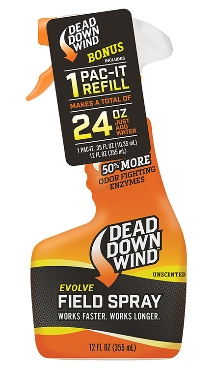 Dead Down Wind 1312418 Evolve Field Spray Pac-It Combo Odor Eliminator Unscented Scent 24 oz Trigger Spray