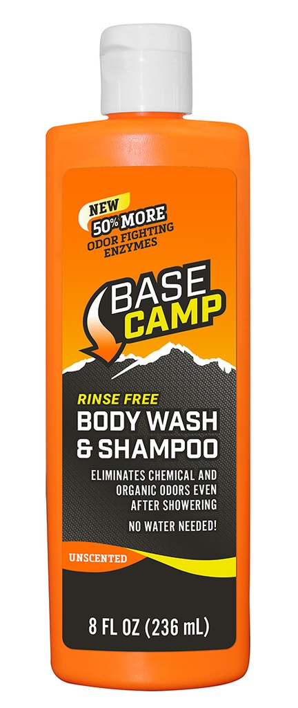 Dead Down Wind 1251 Base Camp Shampoo/Body Wash Odor Eliminator 8 oz Squeeze Bottle